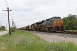 CSX 3150 & 3305 wait to go east with a loaded coke train